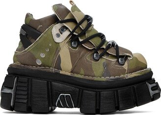 Green New Rock Edition Platform Sneakers