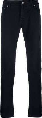 Logo-Patch Straight-Leg Trousers-CF