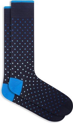 Dot Mercerized Cotton Blend Socks