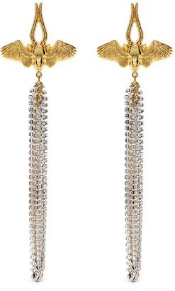 Bull crystal-embellished earrings