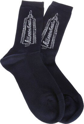 Rocket Logo Ribbed Socks