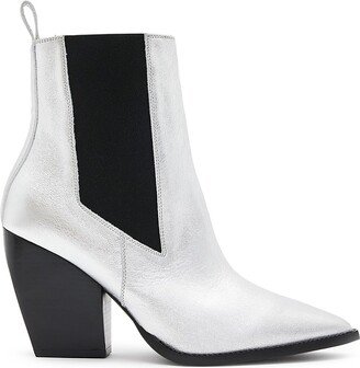 Ria Metallic Leather Chelsea Boots