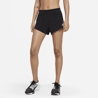 Women's AeroSwift Running Shorts in Black