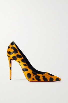 Kate 100 Leopard-print Calf Hair Pumps - Animal print