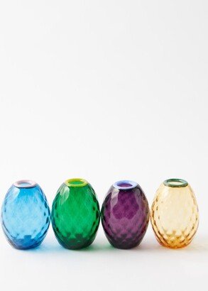 Set Of Four Baby Egg Murano Glass Vases