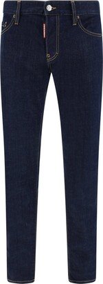 Logo Patch Straight Leg Jeans-BP