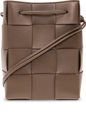 ‘Cassette Small’ Bucket Bag - Brown