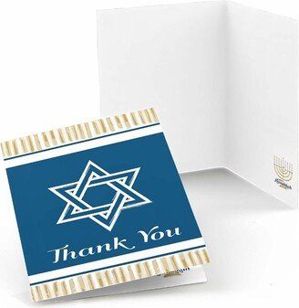 Big Dot of Happiness Happy Hanukkah - Chanukah Party Thank You Cards (8 Count)