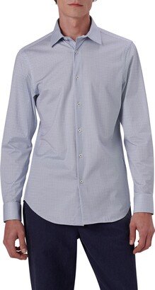 OoohCotton® Geometric Print Button-Up Shirt