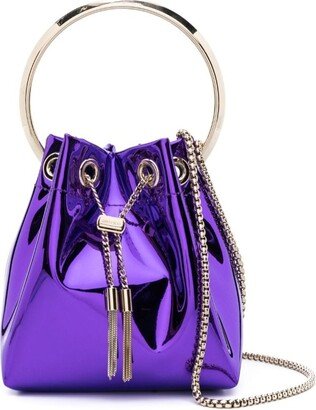 Bon Bon patent-leather bucket bag