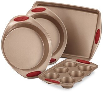 Cucina 4-Pc. Cranberry Red Nonstick Bakeware Set