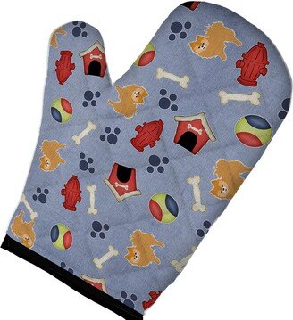 Dog House Collection Red Pomeranian Oven Mitt