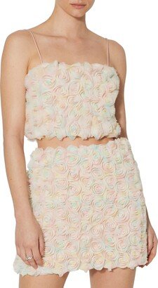 SOMETHING NEW Milly Rosette Crop Camisole