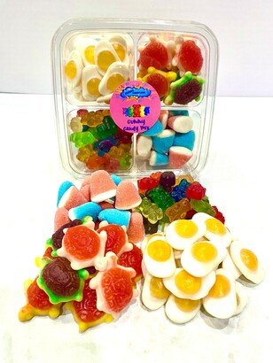 Gummy Platter Mix Eggs Jelly Filled Turtles Bears Variety