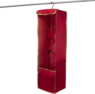 Hanging Holiday Gift Wrap Organizer