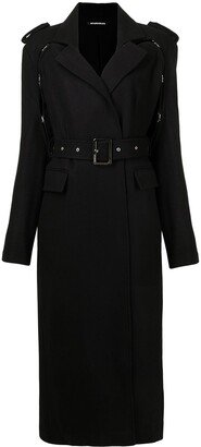 Belted Long Trench Coat