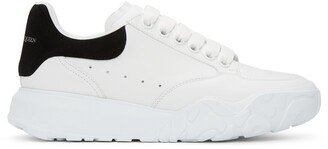 White & Black Court Trainer Sneakers