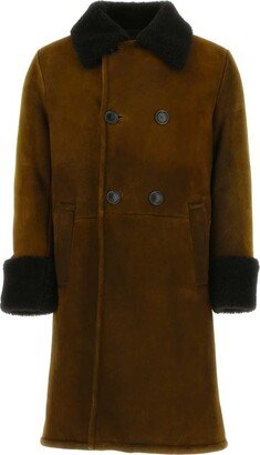 Double-Breasted Mid-Length Coat-AA