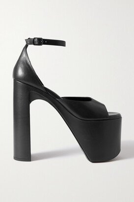 Camden Leather Platform Sandals - Black