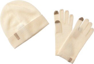 2pc Cashmere Gloves & Hat Set