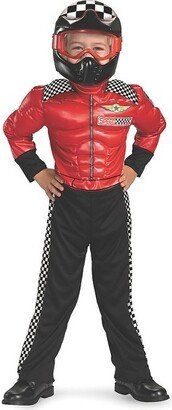 Toddler Boys' Turbo Racer Muscle Jumpsuit Costume - 2T - Red