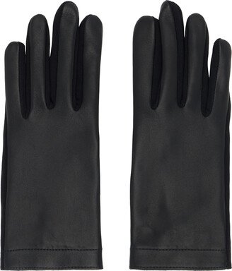 Black Paneled Gloves