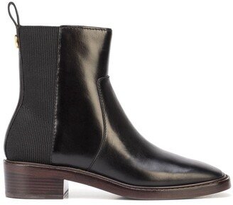 square-toe leather Chelsea boots-AA