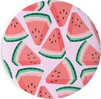 Salad Plates: Watercolor - Pink Salad Plate, Pink