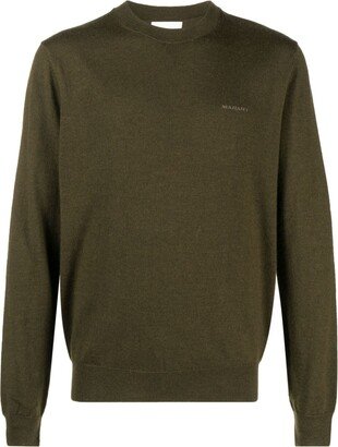 MARANT Logo-Embroidered Merino-Wool Jumper