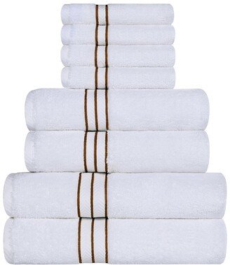 Turkish Highly Absorbent Hotel Collection 8Pc Turkish Cotton Towel Set-AI