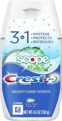 Crest Scope 3-in-1 Liquid Gel Toothpaste - 4.6oz