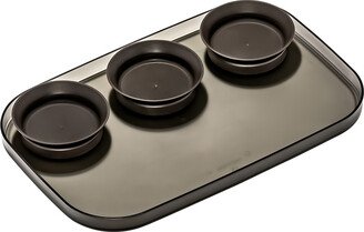 madesmart Dipware Large Serving Tray Charcoal