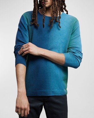 Men's Spruce Dip-Dyed Cashmere Sweater