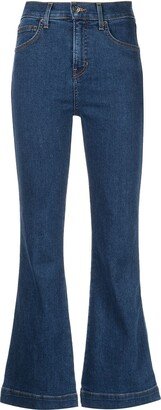 Carson cropped-flare jeans