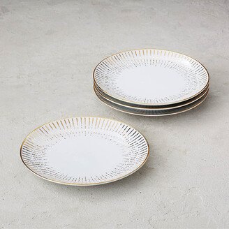 Set of 4 Gilda Metallic Salad Plates