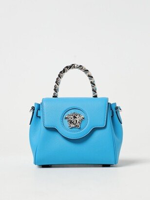 La Medusa bag in grained leather with shoulder strap