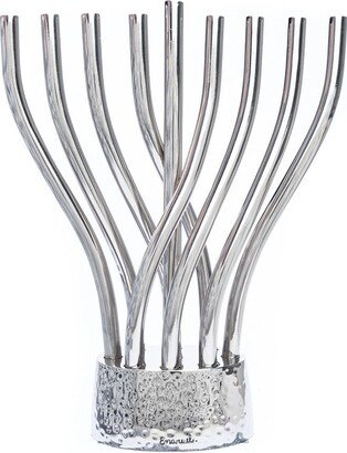 Yair Emanuel Twisted Hanukkah Menorah - 9 Branch Modern Chanukah Judaica Gift