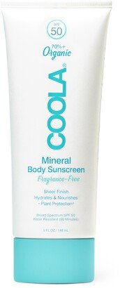 Suncare Mineral Body Organic Sunscreen Lotion SPF 50