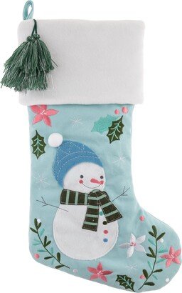 Unisex Kid's Embroidered Christmas Stocking