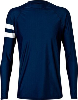 Men's Navy Arm Band Ls Rash Top