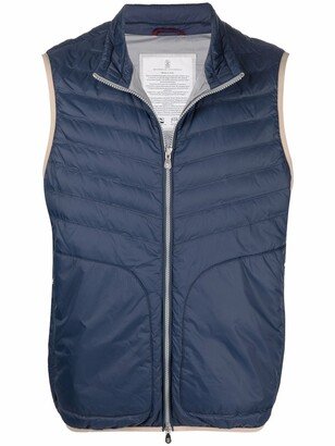 Quilted-Finish Down Gilet-AA