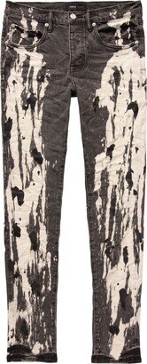 Bleached Low-Rise Skinny Jeans-AA