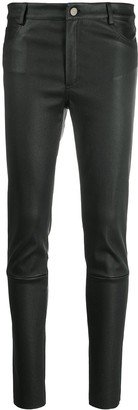 Mid-Rise Slim-Cut Trousers-AB