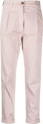 Mid-Rise Slim-Cut Trousers-AK