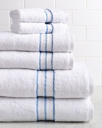 Long-Staple Combed 6Pc Solid Turkish Cotton Towel Set-AB