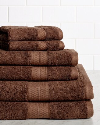 Rayon From Bamboo Blend Solid 6Pc Towel Set-AC