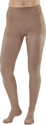 Ames Walker AW Style 218 Women's Microfiber Opaque 20-30 mmHg Compression Pantyhose Natural Medium