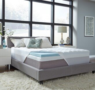 Future Foam 3.5 Comforpedic from Beautyrest Gel Twin Memory Foam with Fiber Topper Cover