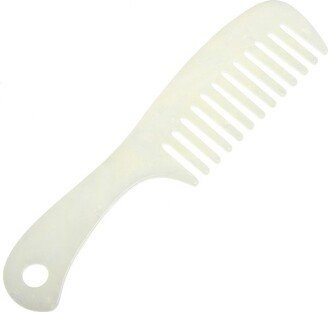 Unique Bargains Anti-Static Hair Comb Wide Tooth Hair Supplies Detangling Comb For Wet and Dry White 1 Pc