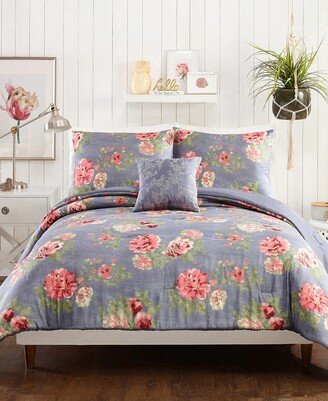 Alessia 4 Piece Full/Queen Comforter Set